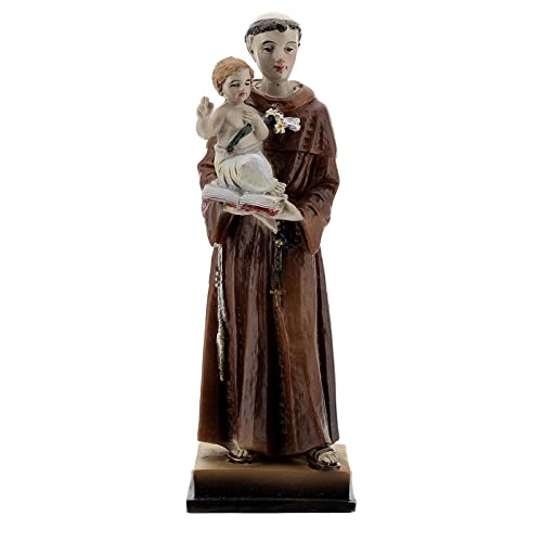 Holyart San Antonio y Niño Estatua Resina 12 cm