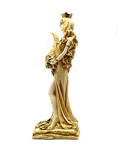 Diosa de riqueza tyche Lady suerte fortuna Estatua Escultura de alabastro 8.46 ΄ ΄