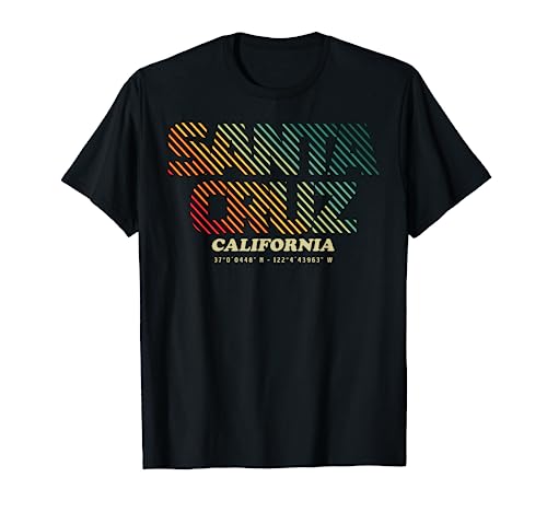 Retro vintage de la ciudad de Santa Cruz, California Camiseta