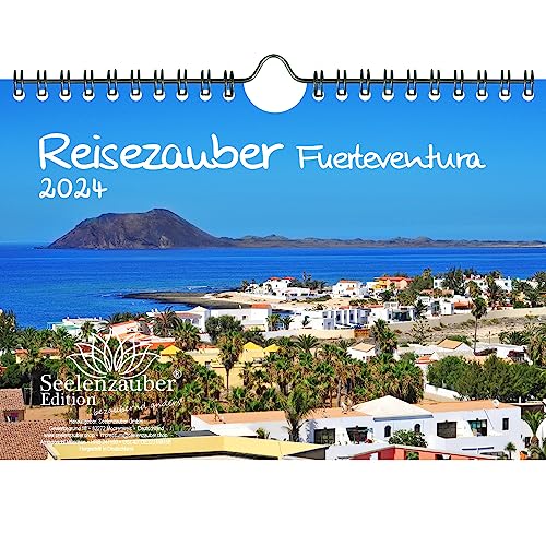 Calendario de pared de Fuerteventura DIN A5 para 2024 Puerto del Rosario Canarias España Vacaciones Playa Mar Viajes - Austria